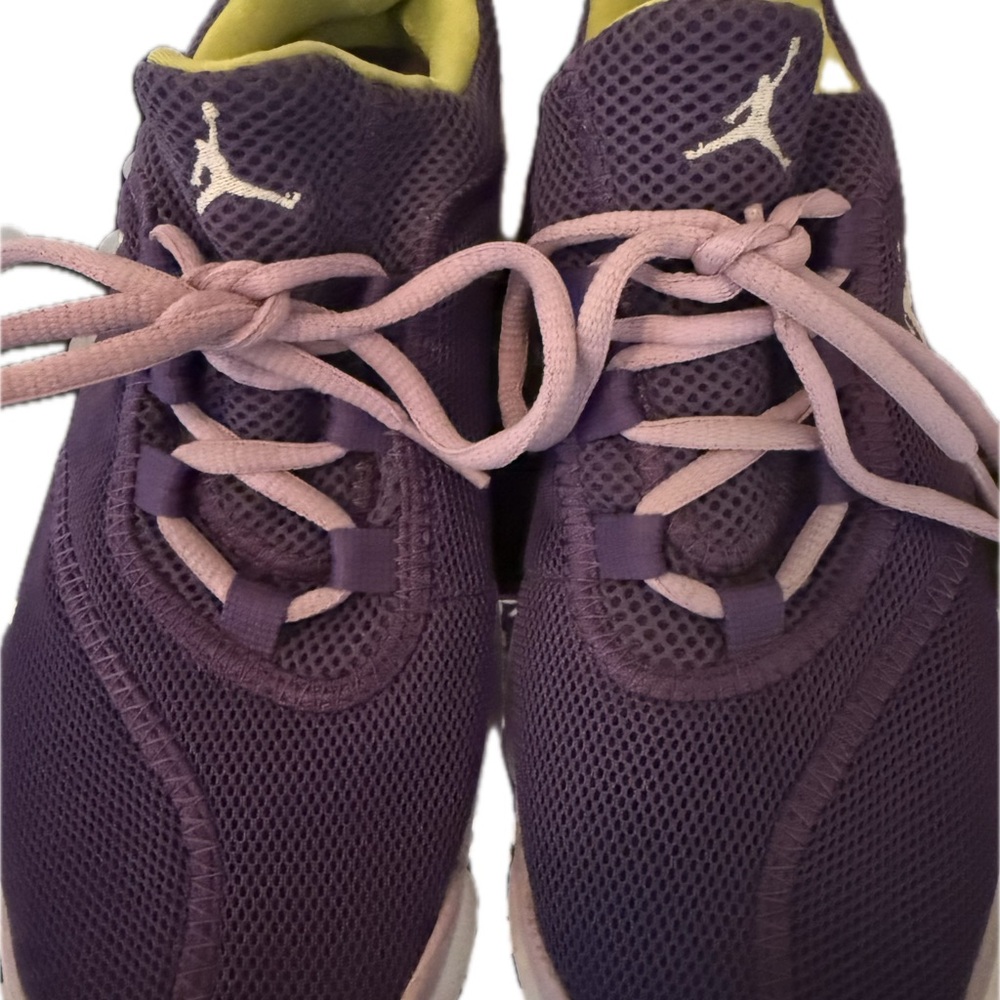 Nike Air Jordan Women’s Purple Mesh Sneakers   .Size 7Y or women 8.5 . .